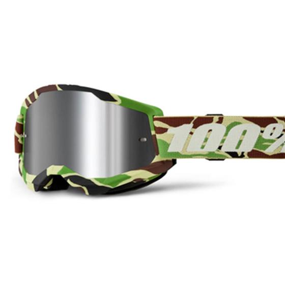 Imagem de Óculos 100% Strata 2 Espelhado Goggle War Camo Mirror Silver Lens Cód.50028-00024