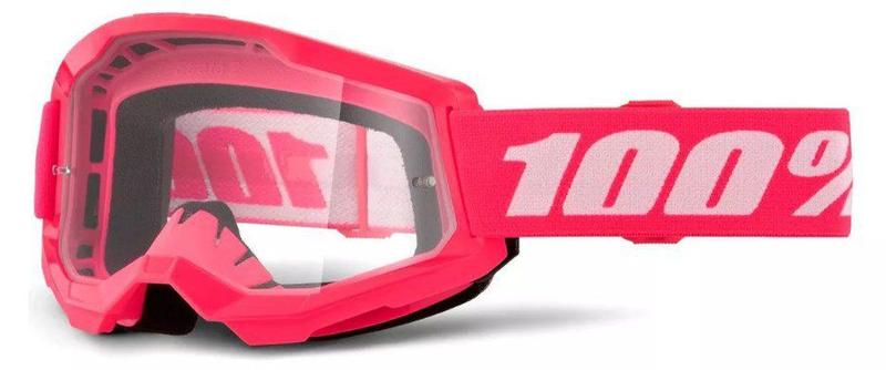 Imagem de Óculos 100% Strata 2 Pink Transparente Motocross Off Road