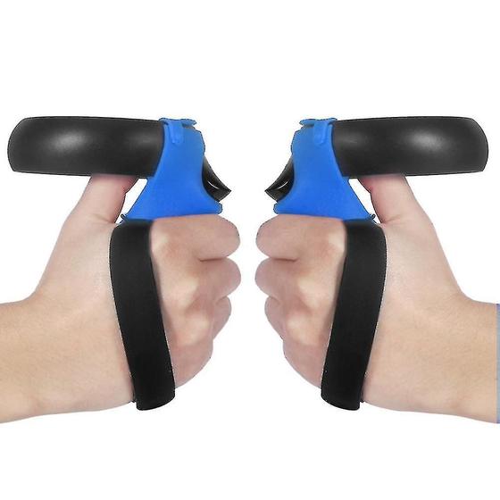 Imagem de Óculos 3D 3pcs tampa do controlador adequado para oculus quest/rift s vr óculos silicone alça manga anti-queda