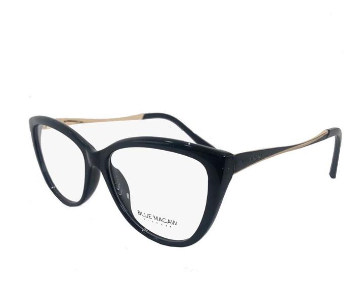 Imagem de Óculos Armação Blue Macaw M119 @123 Preto Acetato Feminino