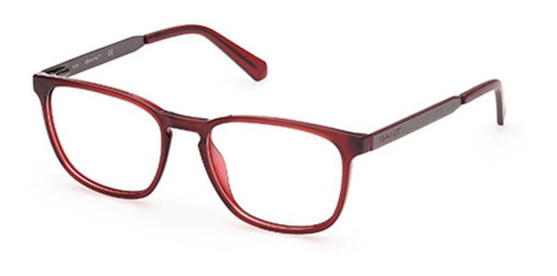 Imagem de Óculos Armação Gant Ga3217 067 Vermelho Acetato Masculino