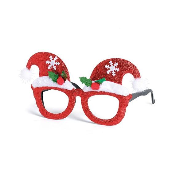 Imagem de Óculos com Gorro Noel Floco de Neve - 01 unidade - Cromus Natal - Rizzo