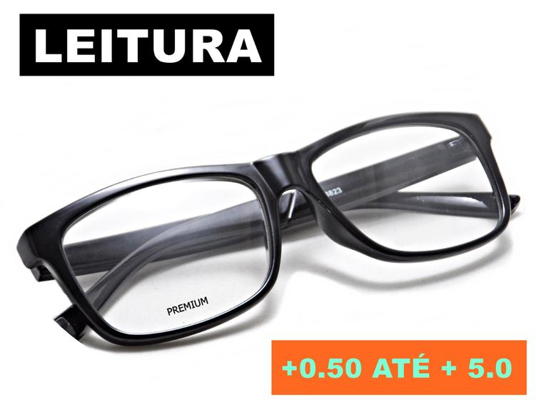 Imagem de Óculos Com Lente de Grau Para Leitura Masculino Feminino de + 0.50 a +5.00