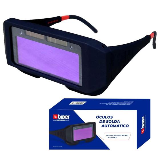 Imagem de Óculos de Escurecimento Automático para Solda DIN 11 Boxer - Boxer Maquinas De Soldas