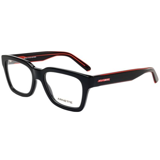 Óculos de grau Quadrado Arnette AN7228 1237 Preto Menor preço em Óculos de grau Quadrado Arnette AN7228 1237 Preto