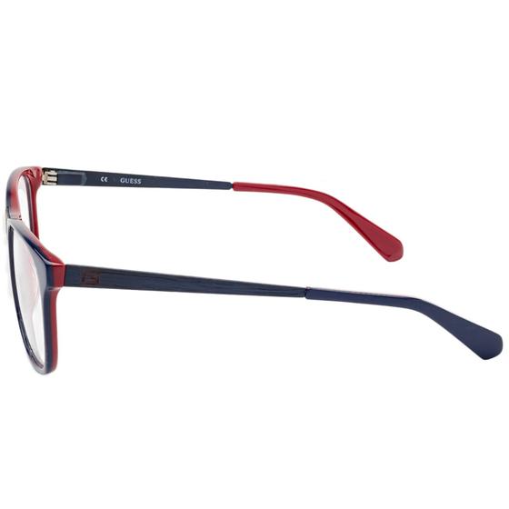 Imagem de Óculos de Grau Retangular Guess GU1877 090 Azul Escuro