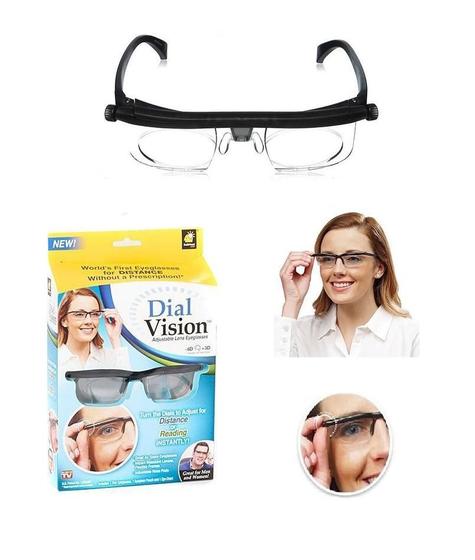 Imagem de Oculos de leitura regulavel lente ajustavel perto longe flexivel dial vision