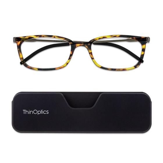 Imagem de Óculos de Leitura ThinOptics FrontPage Connect +3.00 com estojo