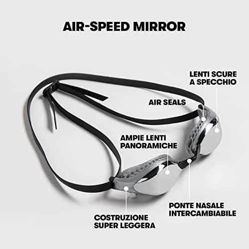Imagem de Óculos de natação Anti-Fog Air-Speed com espelho de prata - Unissex