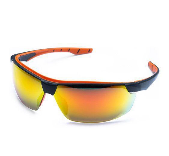 Imagem de Óculos de proteção esportivo steelflex neon espelhado corrida ciclismo motocross trilha bike skate futvoley