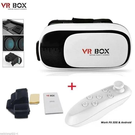 Imagem de Óculos De Realidade Virtual 3d Com Controle - Vr Box 2.0