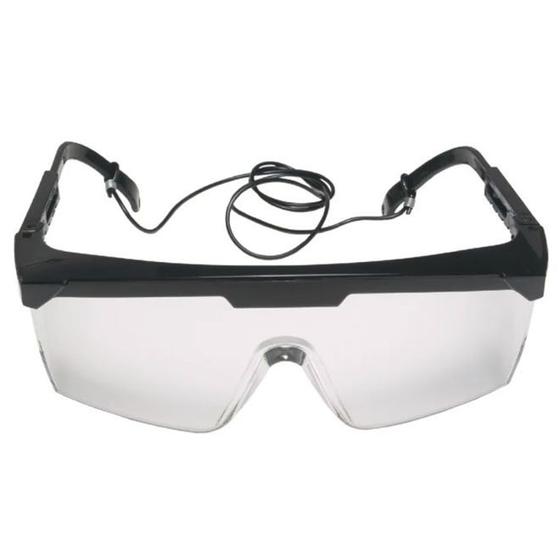 Imagem de Óculos de Segurança 3M Vision 3000 Proteção UV Lente Incolor e Cordão CA 12572