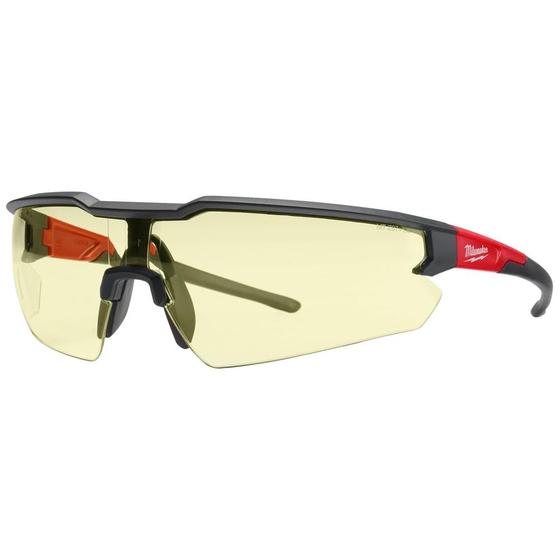 Imagem de Óculos de segurança Milwaukee Anti-Scratch Yellow Lens preto/vermelho