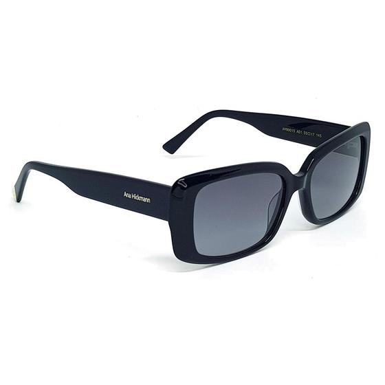 Lunettes De Soleil ANA HICKMANN AH9377 - Noir Et Bleu Dégradé, Calibre 54, Protection UV400