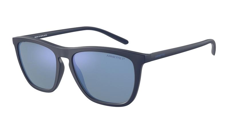 Imagem de Óculos de Sol Arnette Fry AN4301 275922 Azul Fosco Naval Lente Espelhada Cinza Tam 55