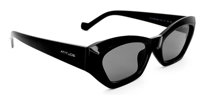 Imagem de Óculos De Sol Atitude At8159 A01 Retangular Retro Preto