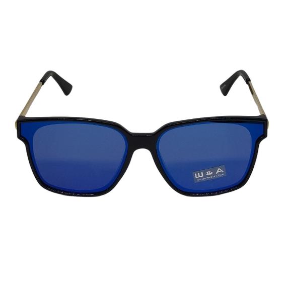 Imagem de Óculos De Sol Espelhado Azul Uv 400 Protection W&a RP466NC