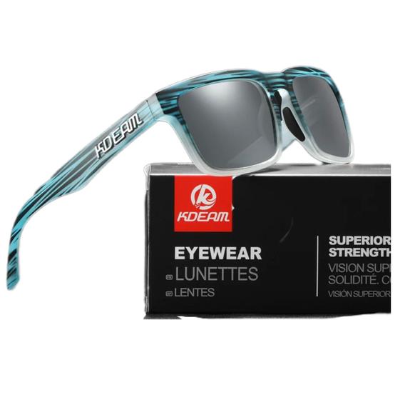 Imagem de Óculos De Sol Esportivo Polarizado Kdeam C20 Smoked Grey