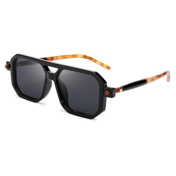 Imagem de Óculos de sol FEISEDY Vintage Square 70s Flat Aviator UV400