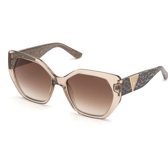 Imagem de Óculos De Sol Guess Gu7741 57G Bege Translucido Feminino