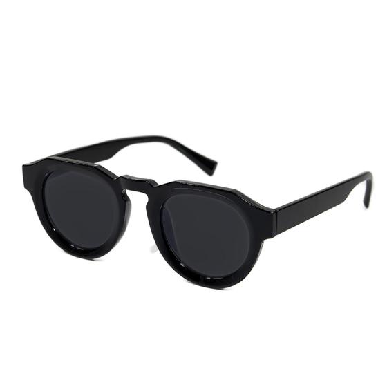 Imagem de Óculos De Sol Hexagonal Feminino Lentes Uv400 Com Estojo