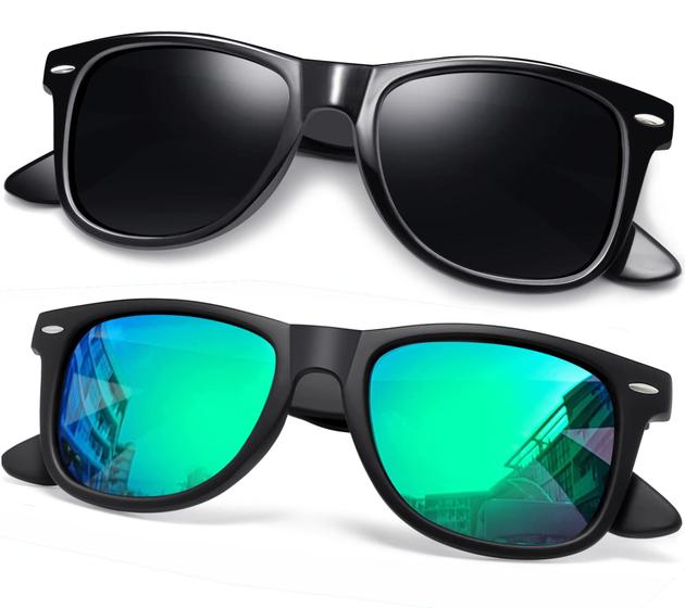 Imagem de Óculos de sol Joopin Trendy Square Polarized UV400 preto/verde