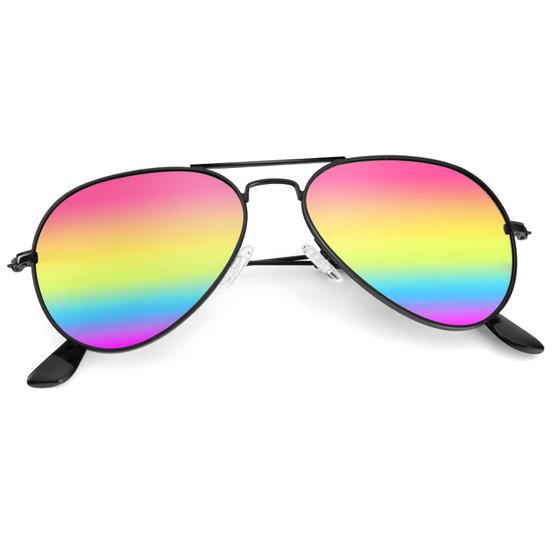 Imagem de Óculos de sol KALIYADI Polarized Aviator Rainbow 62mm UV400