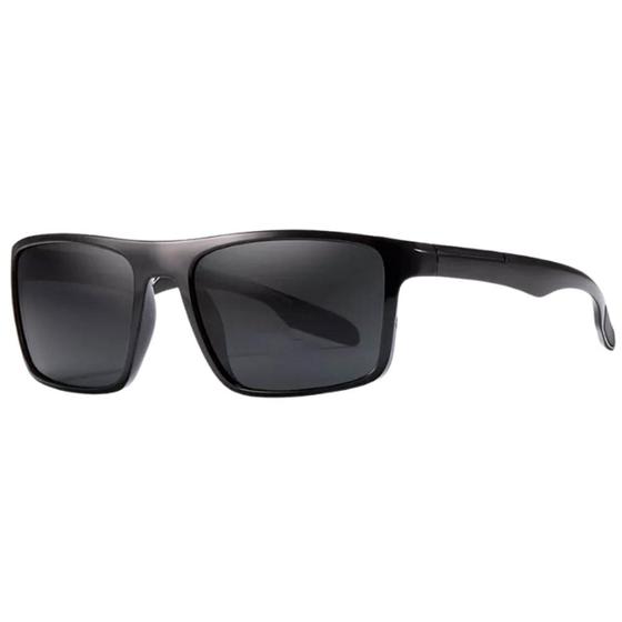 Imagem de Óculos de Sol Masculino Polarizado Kdeam Retangular KD1 Preto