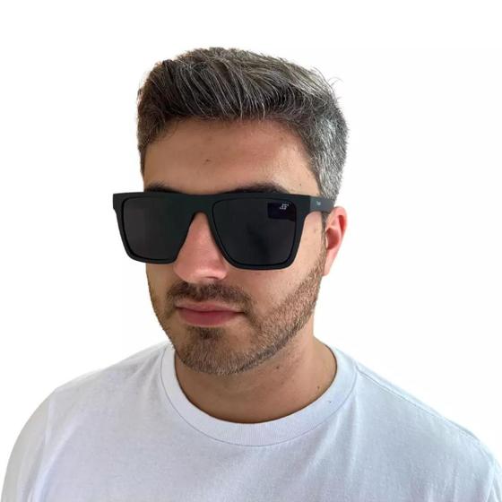 Imagem de Oculos De Sol Masculino Quadrado Grande Original Finoti Uv400 Verão