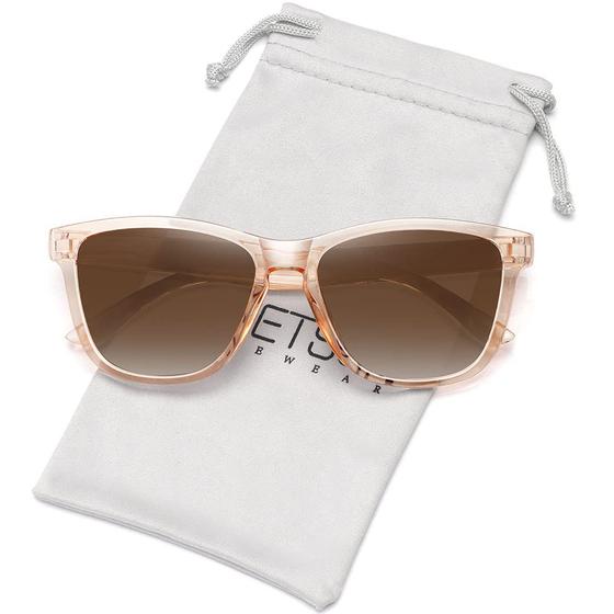 Imagem de Óculos de Sol Polarizados MEETSUN - Estilo Clássico Retro com Lentes Marrons