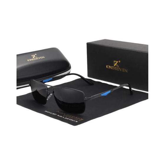 Imagem de Óculos de Sol Quadrados Polarizados KINGSEVEN - Design Masculino para Dirigir e Viagens