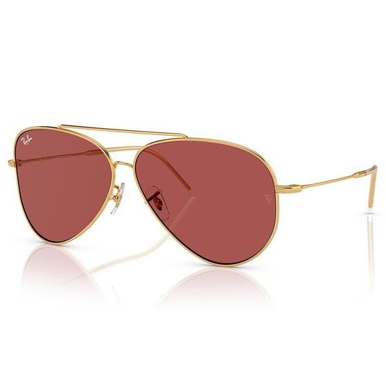 Imagem de Óculos de Sol Ray-Ban 0Rbr0101S 001/69  Aviator Reverse - 62 Dourado