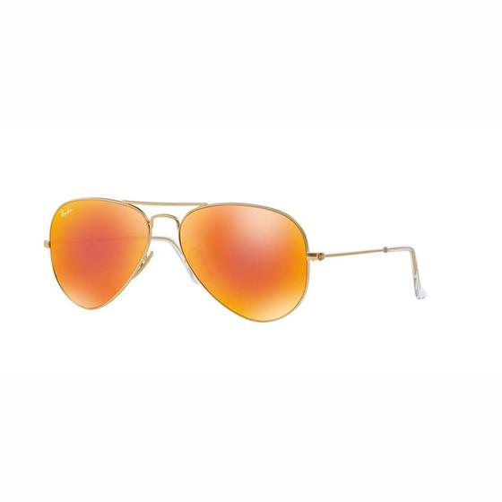 Imagem de Óculos de Sol Ray-Ban Aviator Lentes Espelhadas Ouro