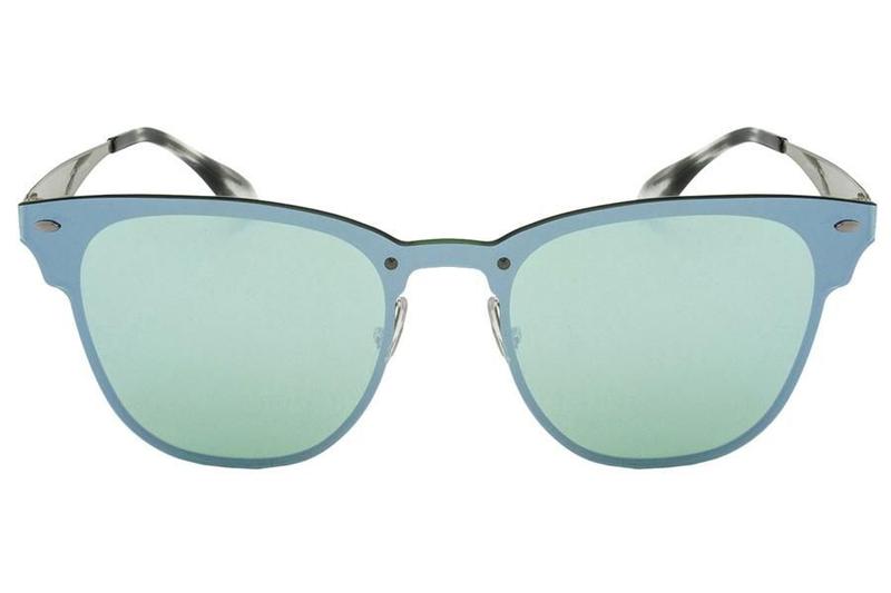 Imagem de Óculos de Sol Ray Ban Blaze ClubMaster RB3576N 042-30/47 Prata - Lente Verde Espelhado