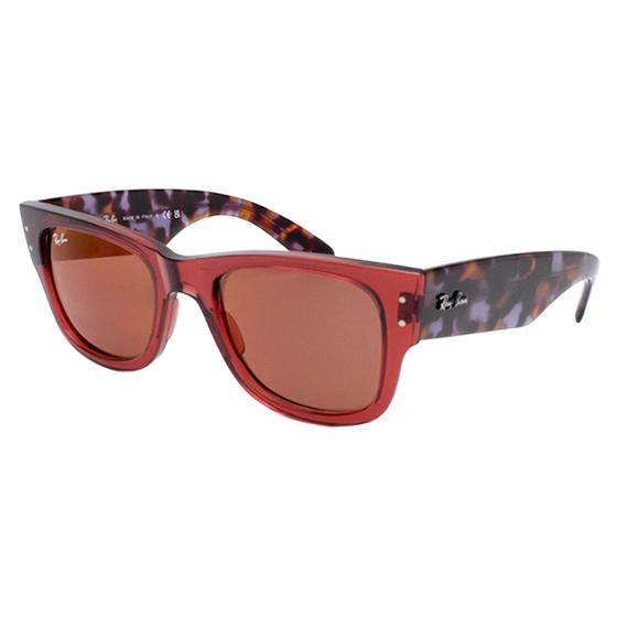 Imagem de Óculos De Sol Ray Ban Mega Wayfarer RB0840-S 6637/2K Rosa Translucido