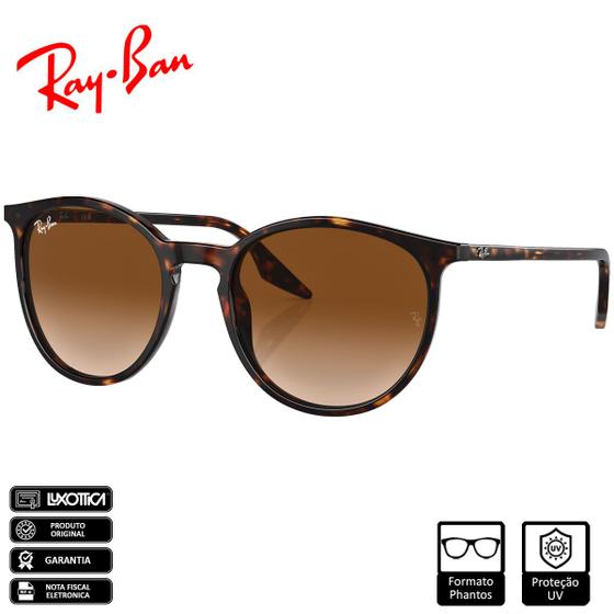 Imagem de Óculos de Sol Ray-Ban Original RB2204 Havana Polido Marrom Claro Degradê - RB2204 902/51 54