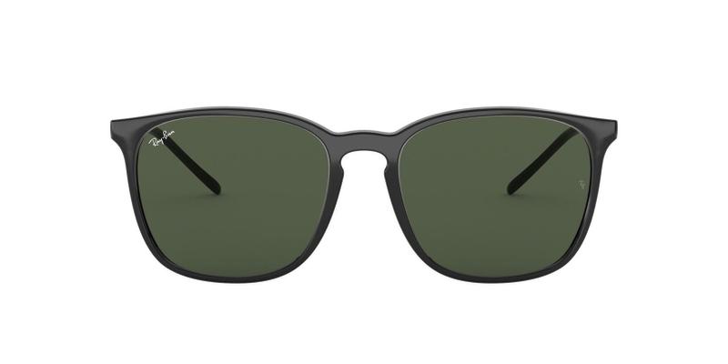 Imagem de Óculos de Sol Ray-Ban RB4387 601/71 56-18 Preto Brilho Lentes Verde