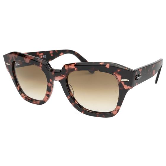 Imagem de Óculos de Sol Ray Ban State Street RB2186 1334/51 Tortoise Rosa