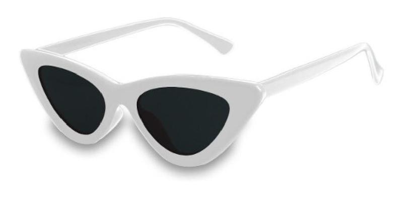 Imagem de Óculos De Sol Retro Gatinho  Moda Blogueiras Branco