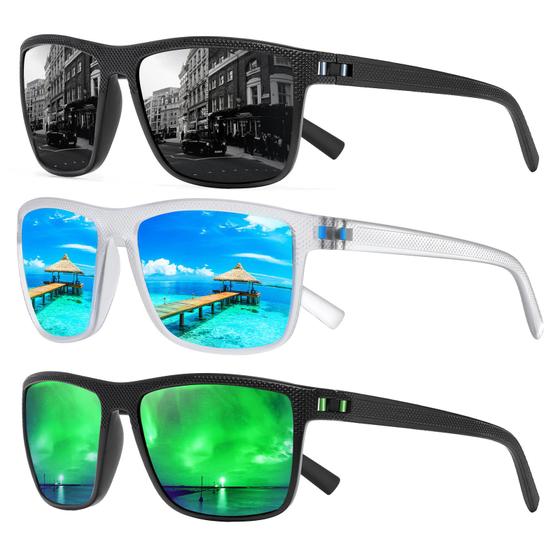 Imagem de Óculos de sol TURBOPEP Square Polarized Lightweight UV400