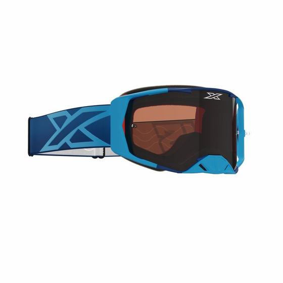 Imagem de Óculos EKS Brand Motocross Trilha Lucid Lente XDO Auburn Cor Azul