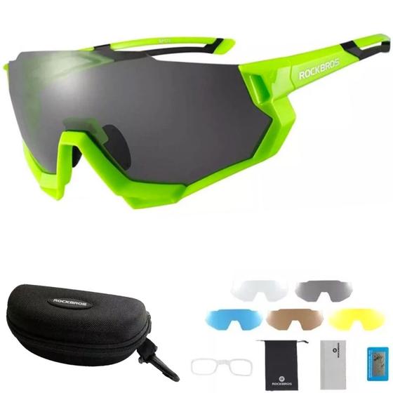 Imagem de Oculos Esportivo Ciclismo Polarizado Uv Rockbros Speed e MTB