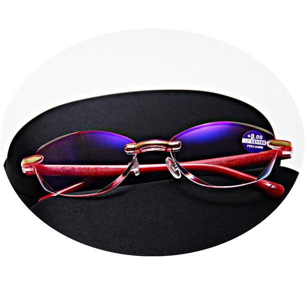 Imagem de Óculos Feminino De Leitura Sem Aro SP-203 Com Grau anti luz azul Perto Descanso Presbiopia