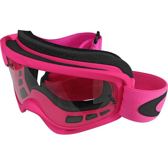 Imagem de Óculos Goggle Oakley O Frame MX Neon Pink/Lente Clear