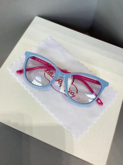 Imagem de Óculos infantil Lilica Ripilica modelo 207 na cor azul e rosa