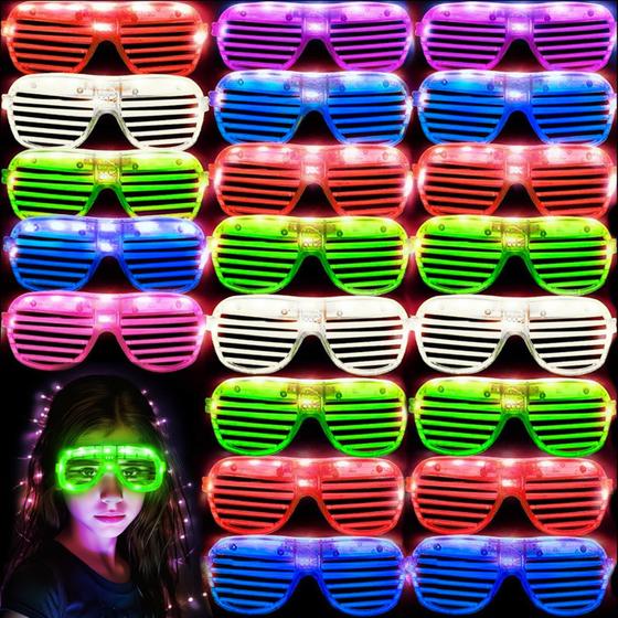 Imagem de Óculos LED iGeekid Glow in the Dark - Pacote com 36 Unidades (2024)