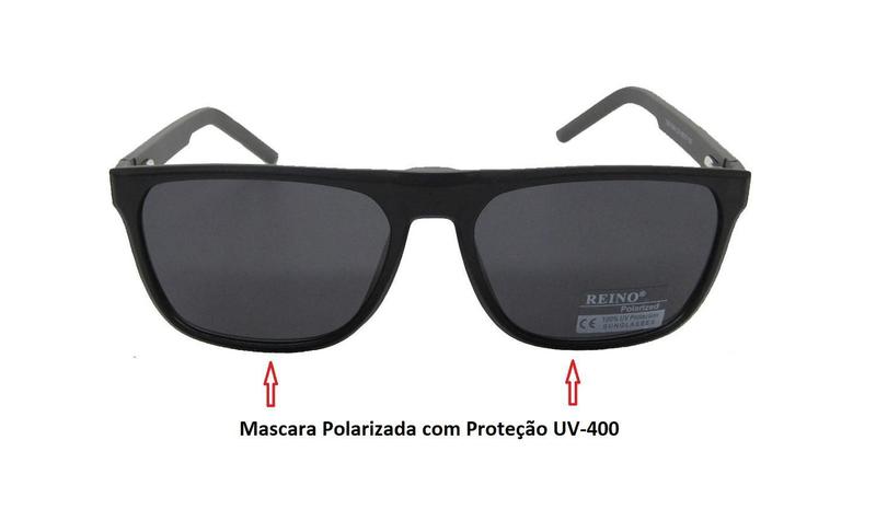 Imagem de Oculos Masculino Para Lentes De Grau + Clip-On Polarizado