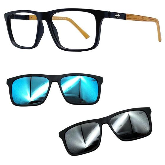 Imagem de Oculos Mormaii 6112 Swap 4 AFL Com 2 Clipons Azul e Prata