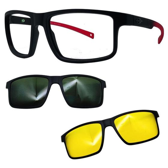 Imagem de Oculos Mormaii 6127 Swap 5 A85 Com 2 Clipons G15 e Noturno