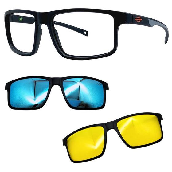 Imagem de Oculos Mormaii 6127 Swap 5 APJ Com 2 Clipons Azul e Noturno